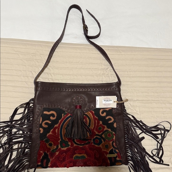 Bohemian Fringed Crossbody Bag - Multicolor